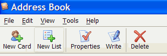 Mozilla Thunderbird address book