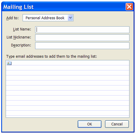 Mozilla Thunderbird mailing list